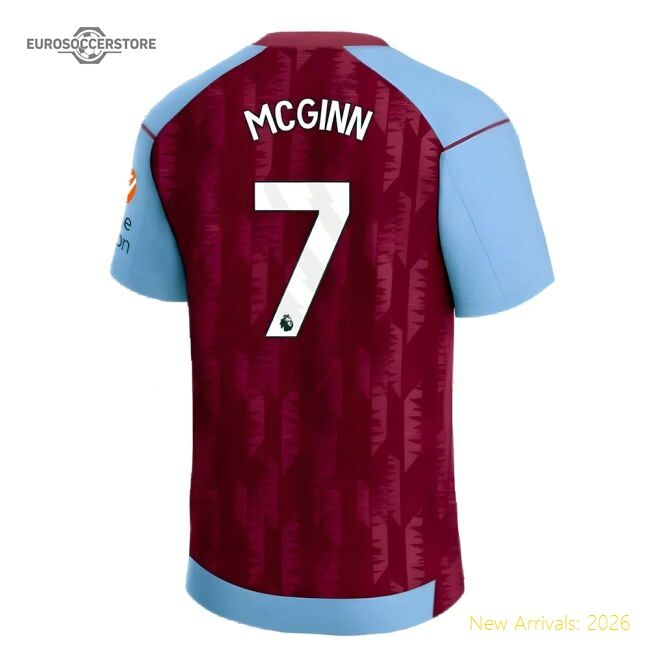 Authentic 2023-2024 Aston Villa Home Shirt (mcginn 7) - Premium