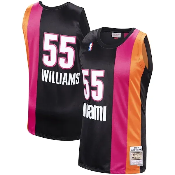 Top-Grade Jason Williams MIA NBA Jersey - Black - Licensed Product
