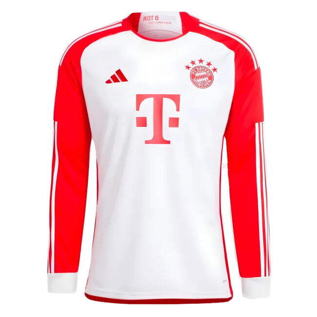 2023-2024 Home Shirt by Bayern Munich Long Sleeve