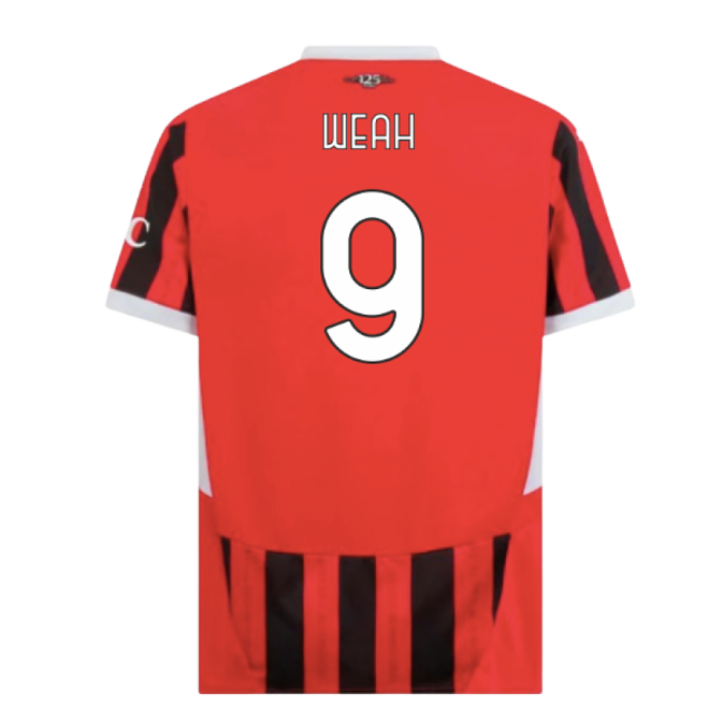 Match Quality Fan Gear Acm Ac Milan Home Shirt Weah #9 Latest Edit...