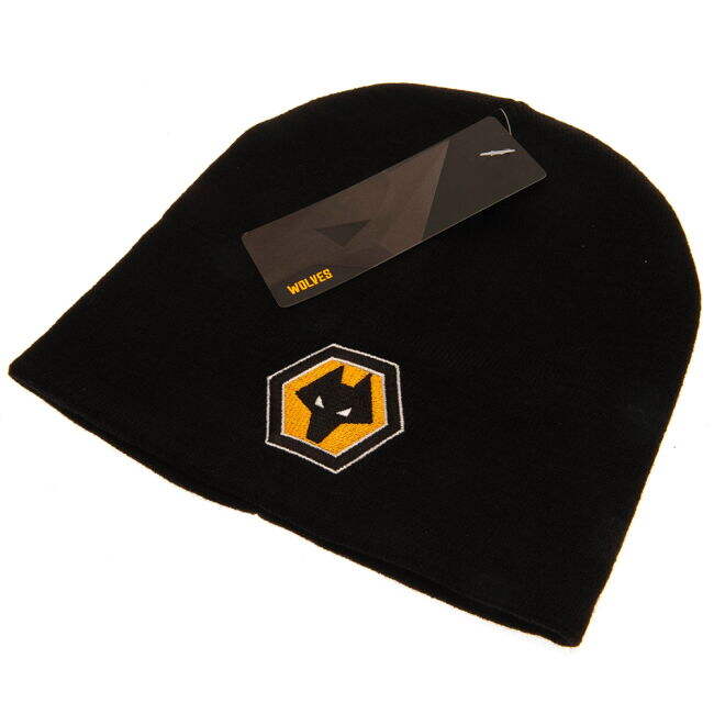match worn Wolverhampton Wanderers FC Black Beanie