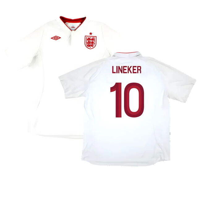 Lineker 10 England National Team Trendy Home Match Shirt