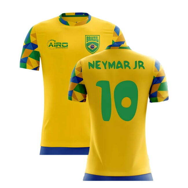 Official 2025-2026 Brazil Home Concept Football Shirt (Neymar Jr 10) -