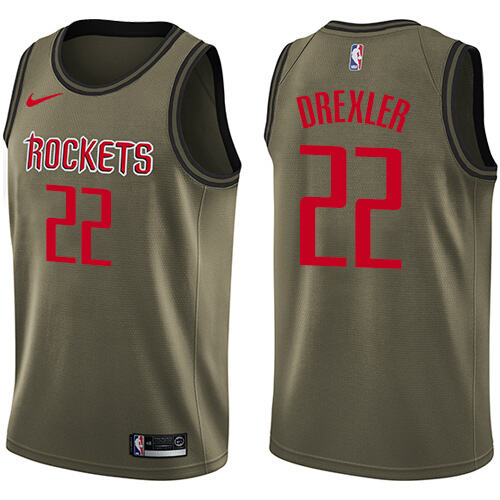 Rockets Clyde Drexler #22 High-Quality 2024 Icon NBA Swingman Jersey