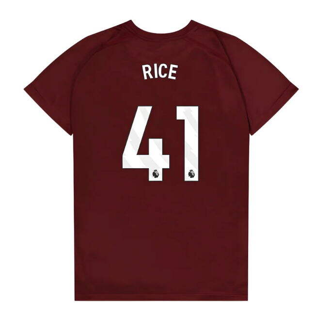 West Ham United Poly T-Shirt (Claret/Blue) - Kids (Rice 41)