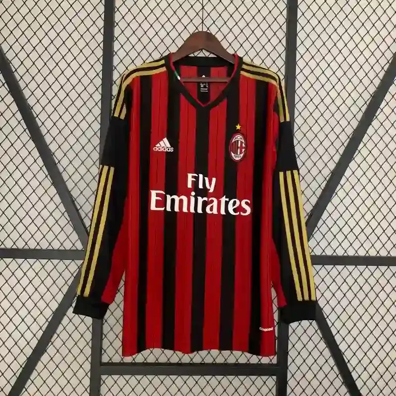 2013-2014 AC Milan Long Sleeve Jersey retro kit