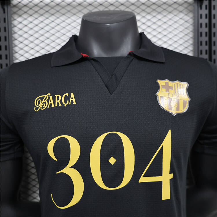 Barcelona LAMINE YAMAL 304 Black Shirt - Official Replica 12415