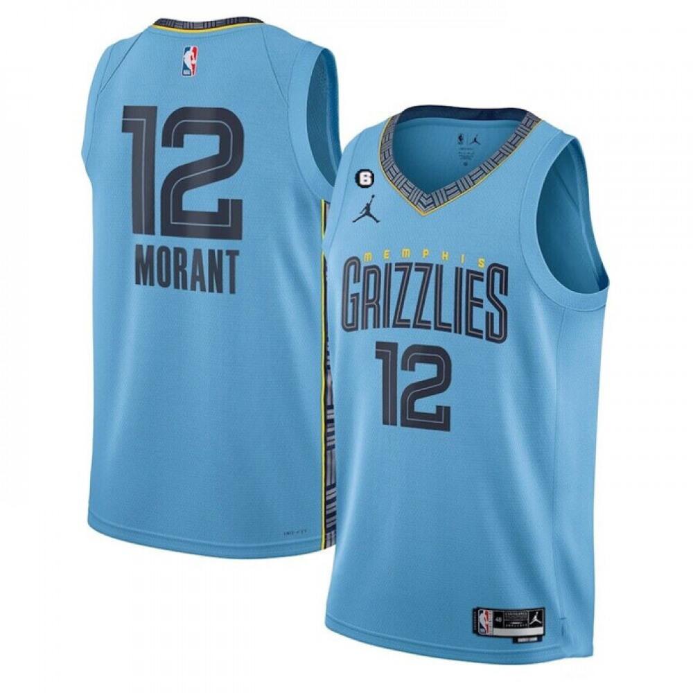 Game-Ready Men's Memphis Grizzlies #12 Ja Blue Basketball Jersey