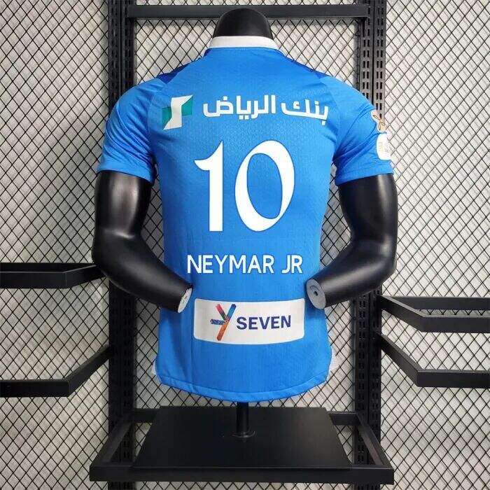 2324 Al Hilal Saudi Nermar Jr 10 Home Soccer Jersey Football Shirt
