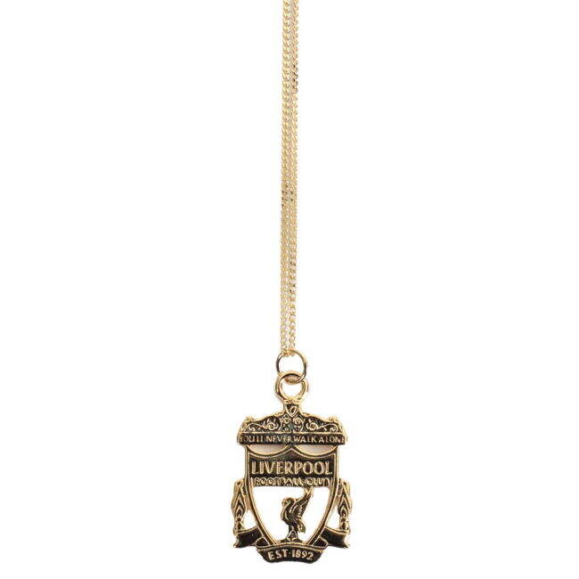 High-Quality Liverpool FC 18 ct Gold Plated on Silver Crest Pendant...