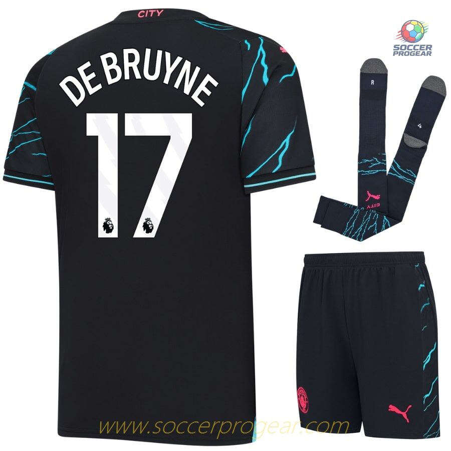 Manchester City Third Football Shirt Child 2023 2024 De Bruyne