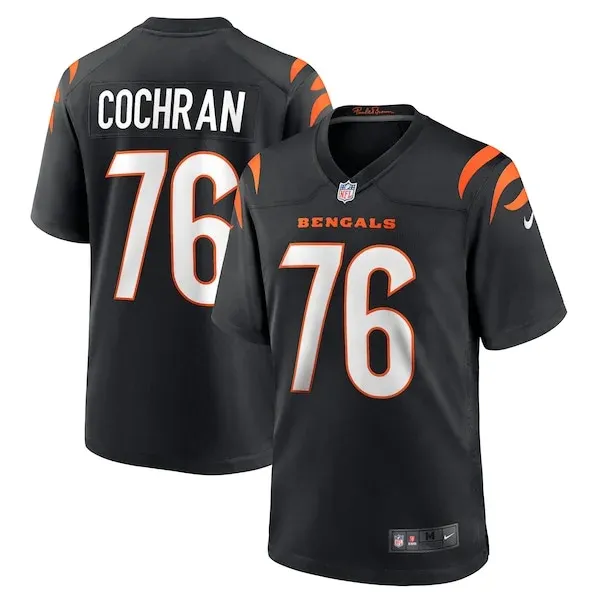 None Devin Cochran Game Jersey - Black | NFL Player Jersey | NFL Footb