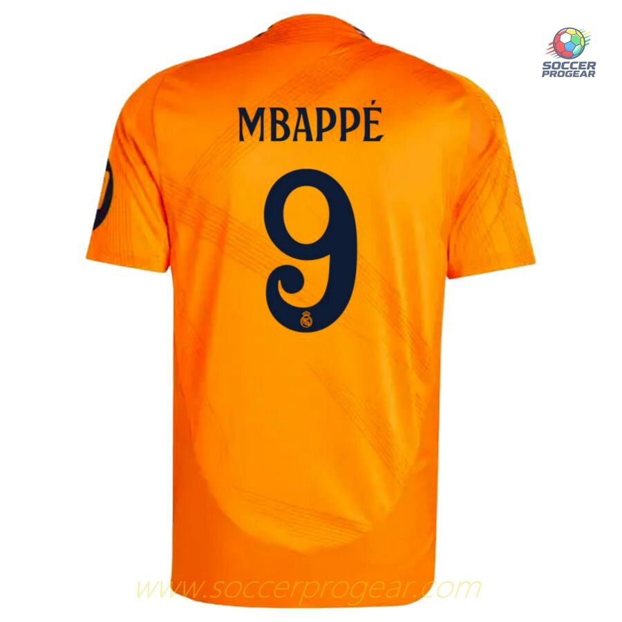 Real Madrid Away Match Football Jersey 2024-2025 Season Mbappe