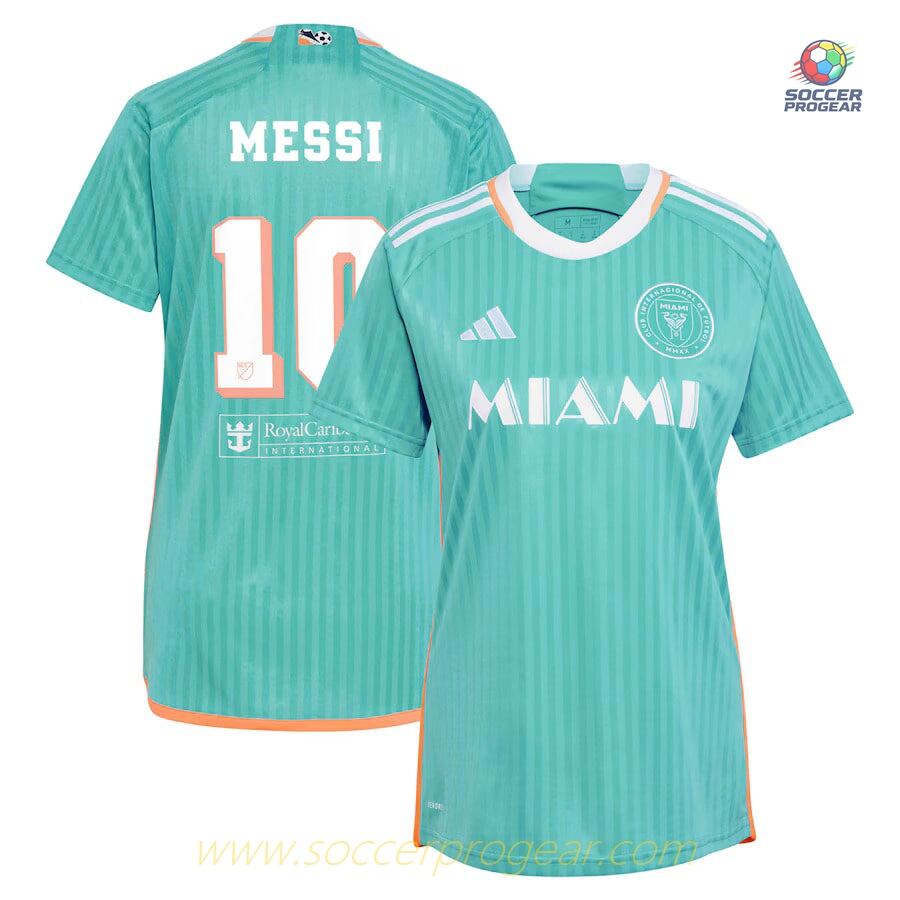 Inter Miami Football Jersey 2024-2025 Season Third Ladies Messi