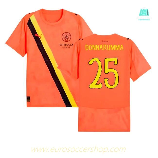 2025-2026 KIDSUPER x Manchester City CWC Shirt (Neon Sun) (Donnarumma 25)