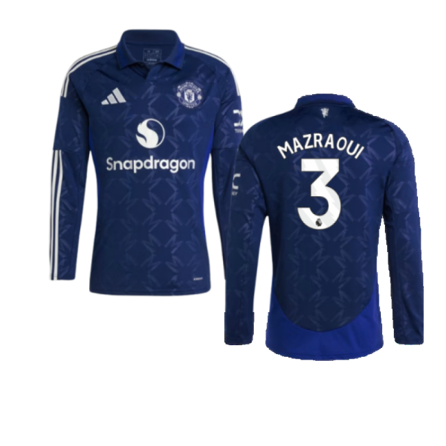 2024-20 Man Utd Away Football Shirt Mazraoui Name & Number L M S
