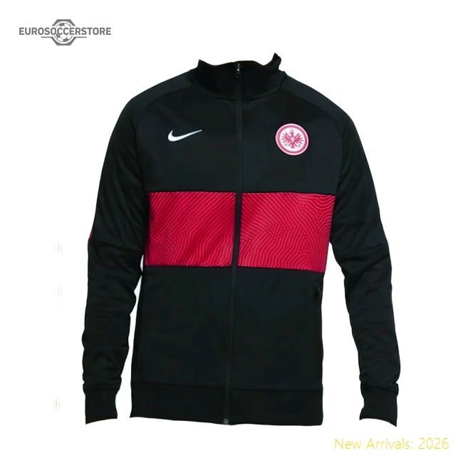 Authentic 2020-2021 Eintracht Frankfurt I96 Anthem Jacket (Black)