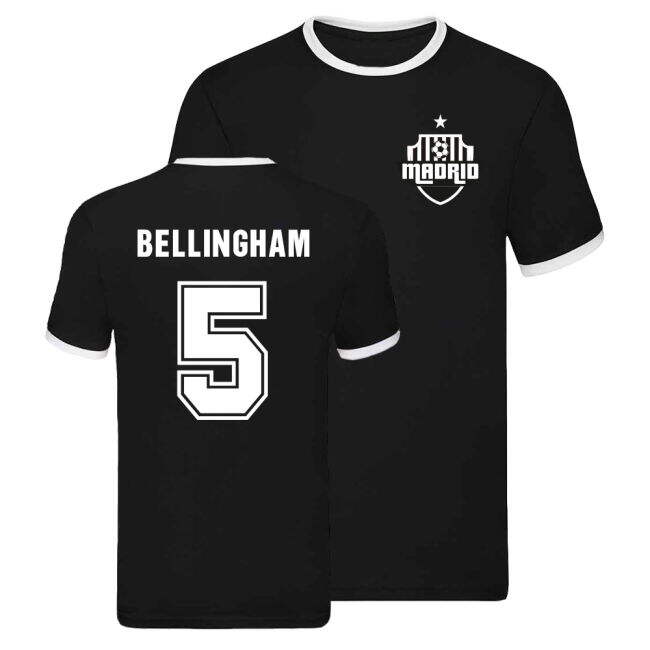 Real Madrid Ringer T-shirt (Jude Bellingham 5)