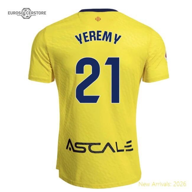 Authentic Football Club Home Yeremy Jersey Comfortable Lightweight