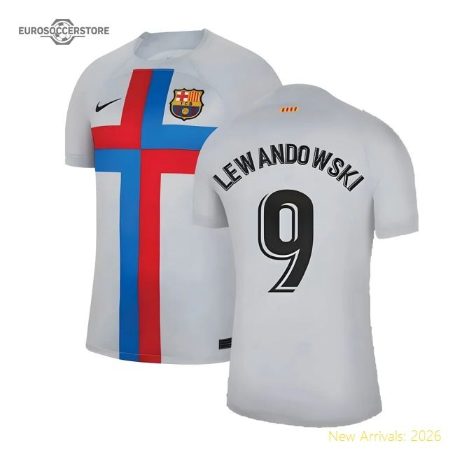 Pro-level Barcelona Third Lewandowski Jersey 2022-2023 Breathable
