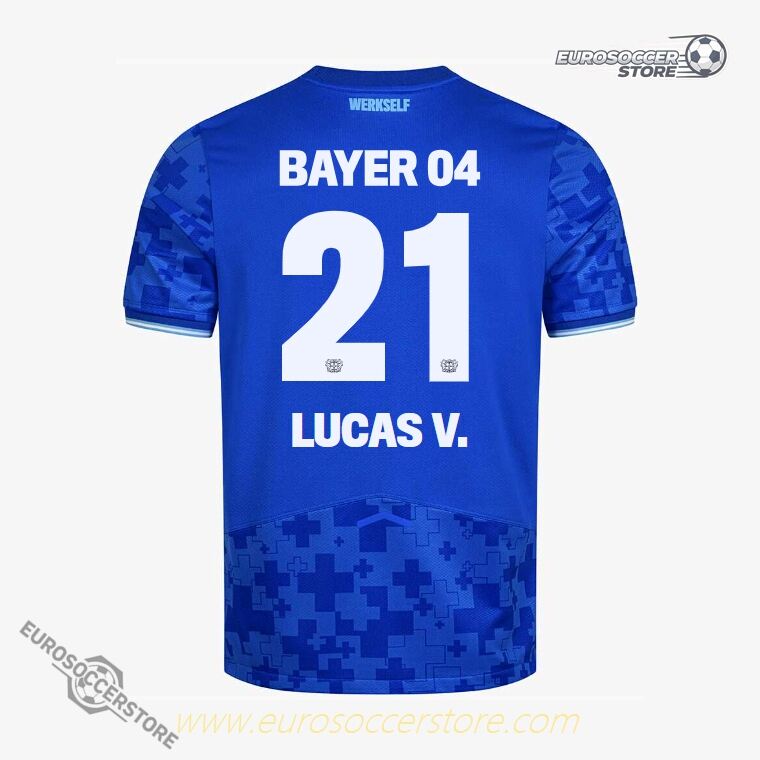 LUCAS VÁZQUEZ 21 Bayer 04 Leverkusen Third Jersey for the 25-26 season
