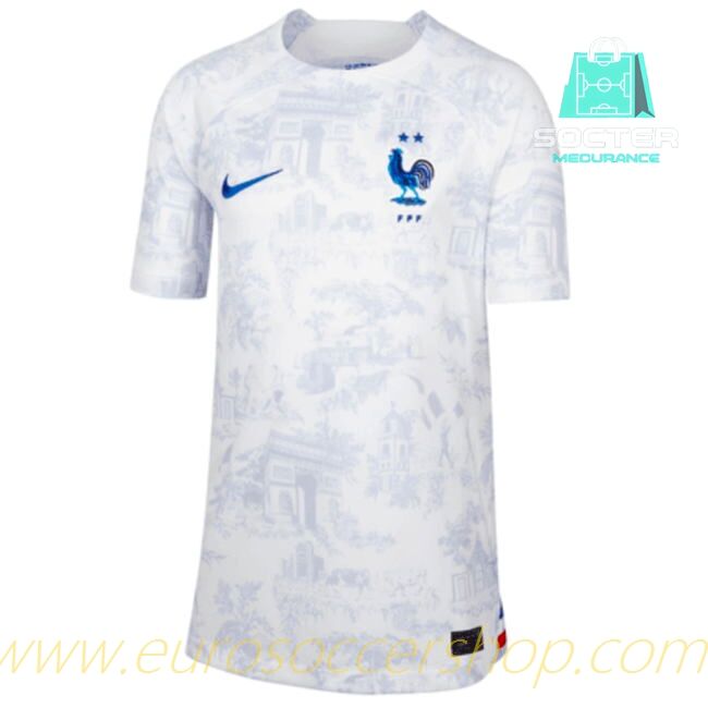 2022-2023 France Away Jersey Kids Edition (Benzema 19)