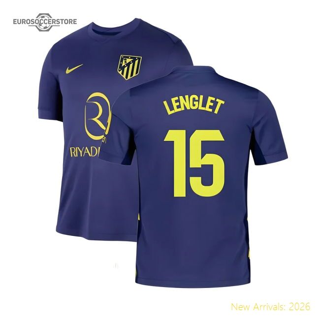 Supporter 2025-2026 Atletico Madrid Away Shirt (Lenglet 15)