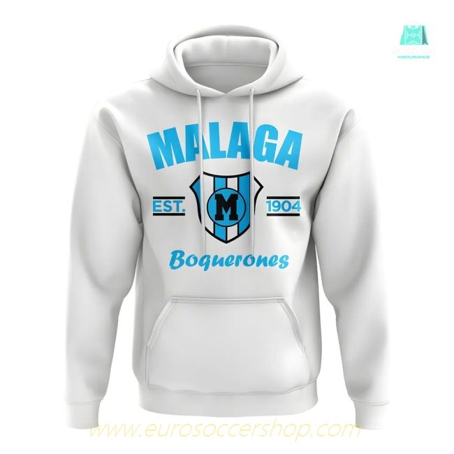 Malaga Established Football Hoody (White)