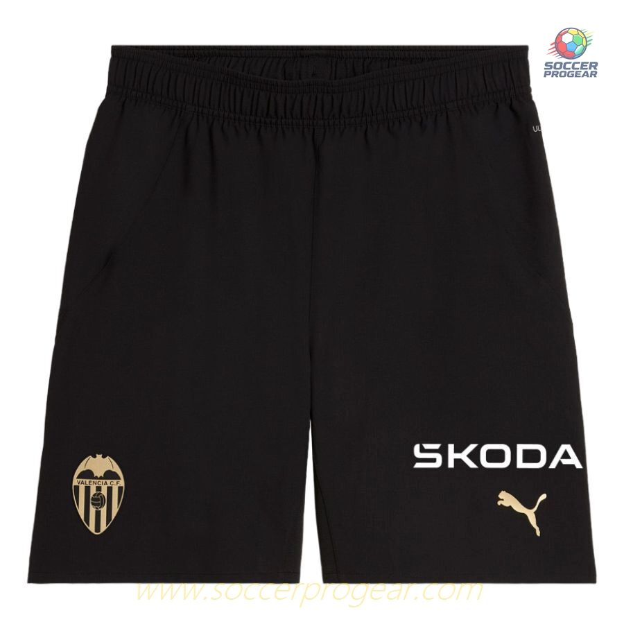 FC Valencia Home Shorts 2024-25 Edition Black