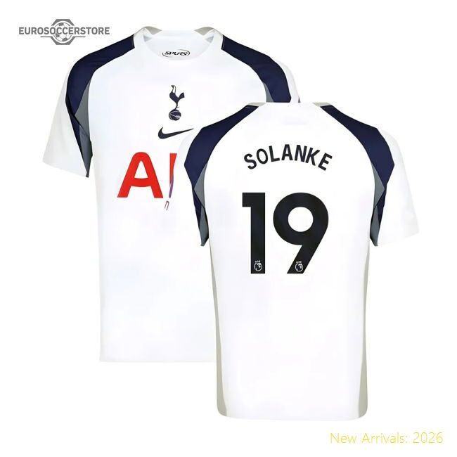 Official 2025-2026 Tottenham Hotspur Home Shirt (solanke 19)