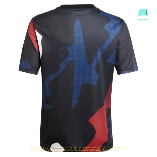 2024-2025 Man Utd Pre-Match Jersey (Black) - Kids