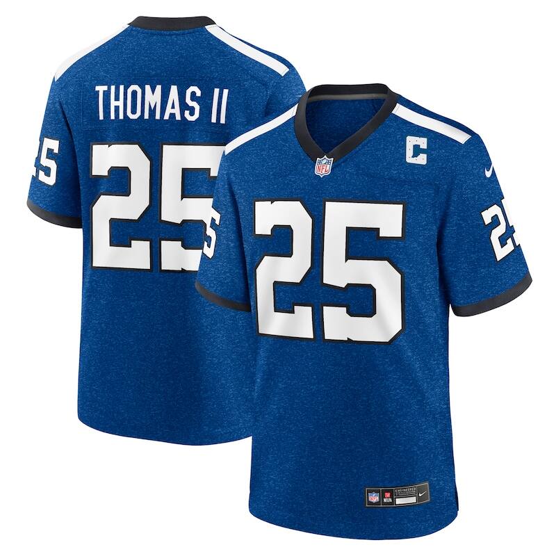 None Rodney Thomas II IND Colts Top-Grade Replica Jersey for NFL Fans