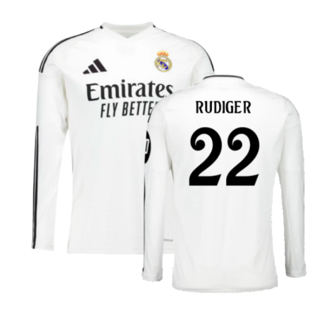 Real Madrid 2024-2025 Shirt (Rudiger 22) | Moisture Wicking