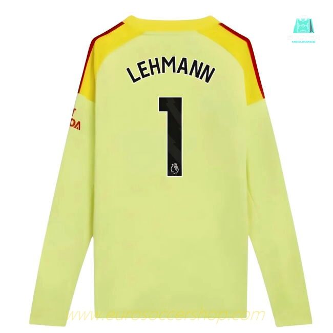2025-2026 Arsenal Home Goalkeeper Shirt (Yellow) - Kids (Lehmann 1)