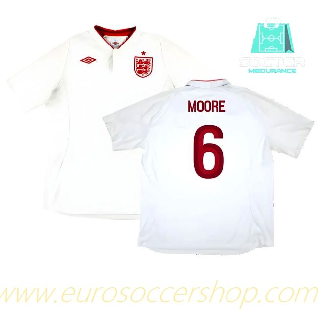 England Premium Home Football Shirt (Moore 6)