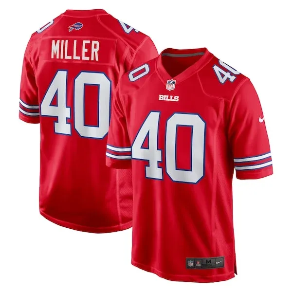 None Game NFL Jersey - Red | Top-Grade Football Apparel | NFL Football