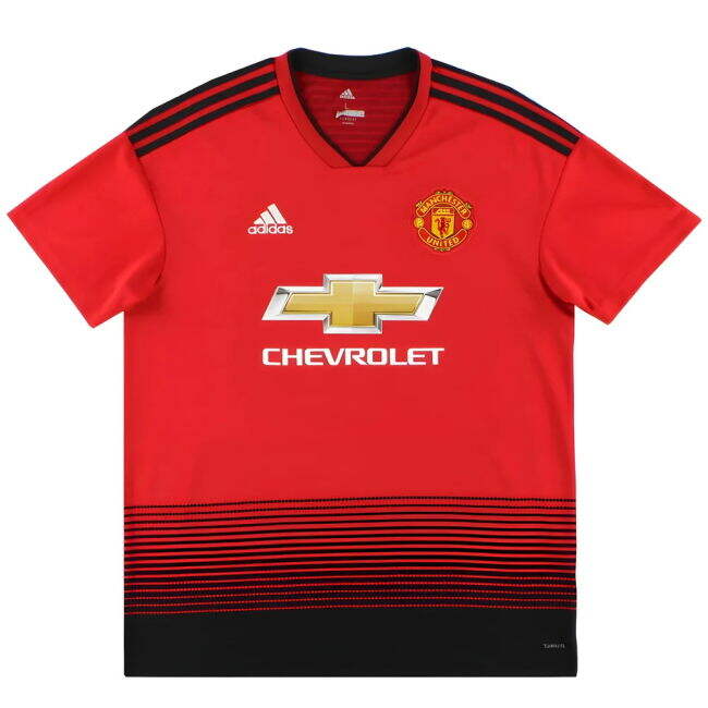 Premier League Jersey 2018-19 Manchester United Home Rare Find #43900