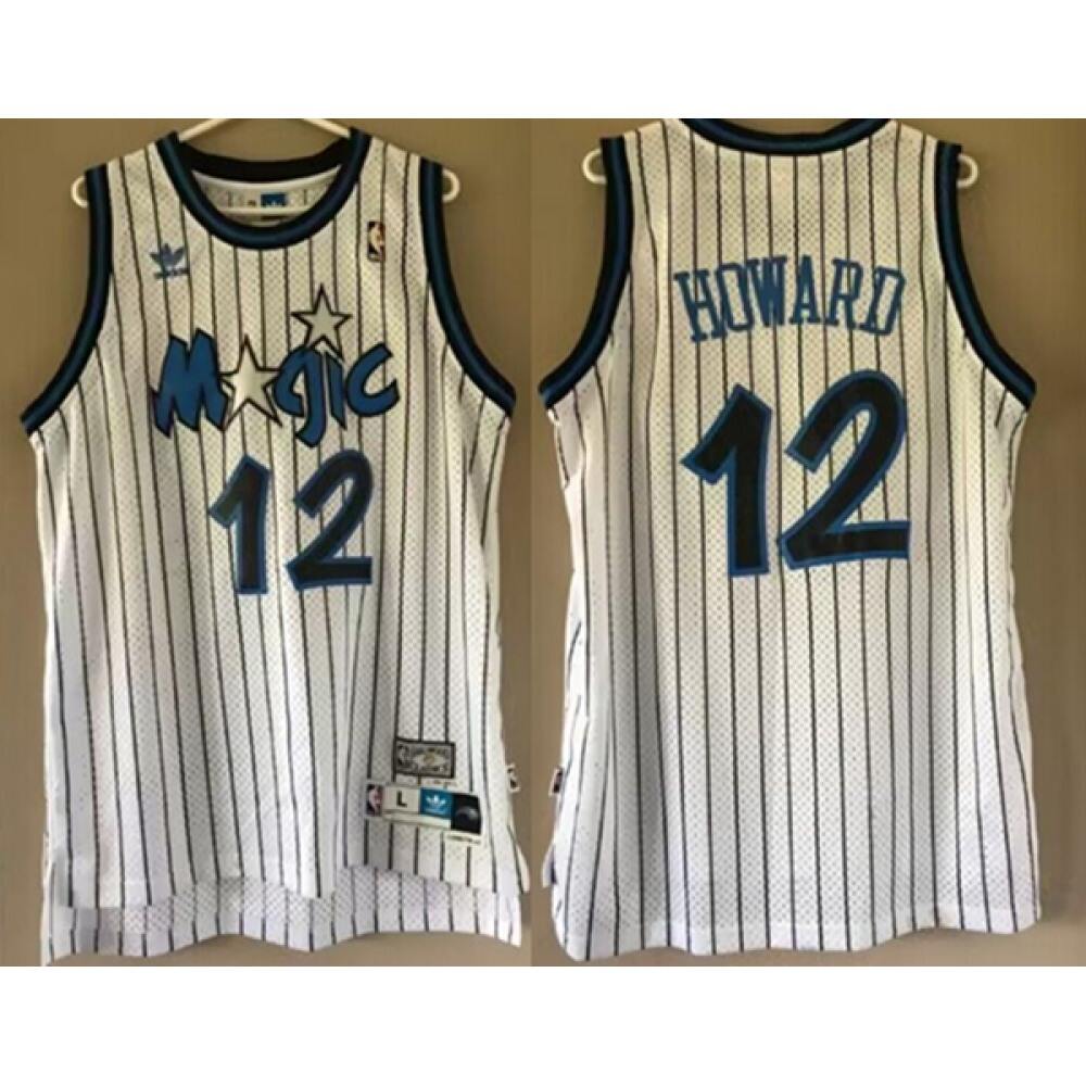 Exclusive Men's Orlando Magic #12 Dwight White Basketball Jersey