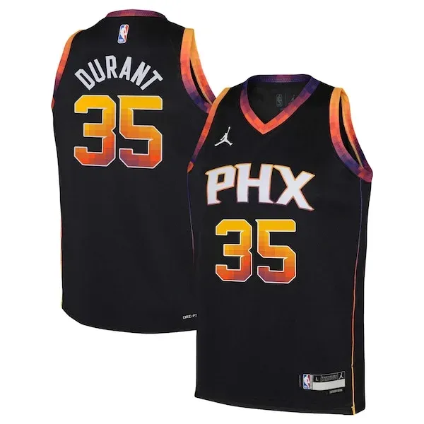 All-Star Kevin Durant PHX Basketball Jersey - Black - Licensed Product