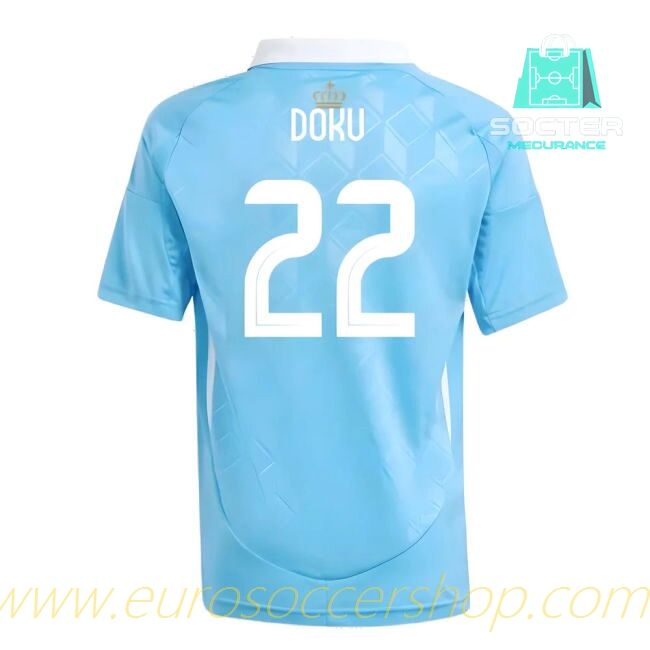 2024-25 Edition Genuine Belgium Away Jersey Youth Version (Doku 22)