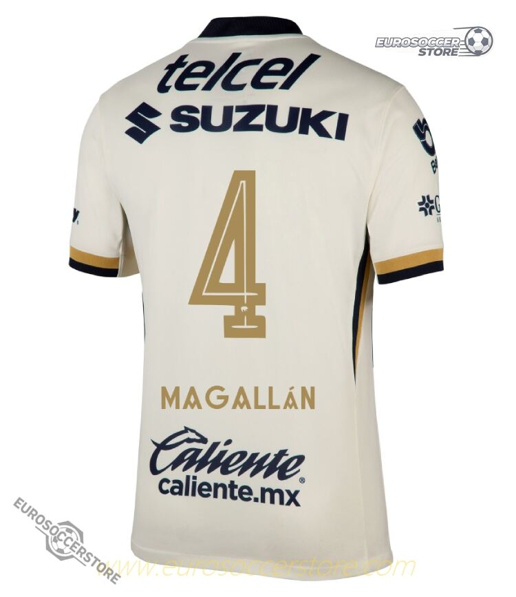 Pumas UNAM 25-26 Season Home MAGALLÁN 4 Jersey