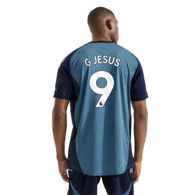 Women's 2025-2026 Arsenal Training Shirt (Blanch Blue) (G.Jesus 9)