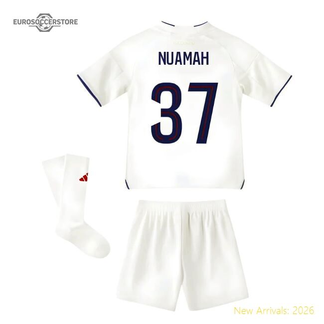 Authentic 2025-2026 Olympique Lyon Home Mini Kit (Nuamah 37)