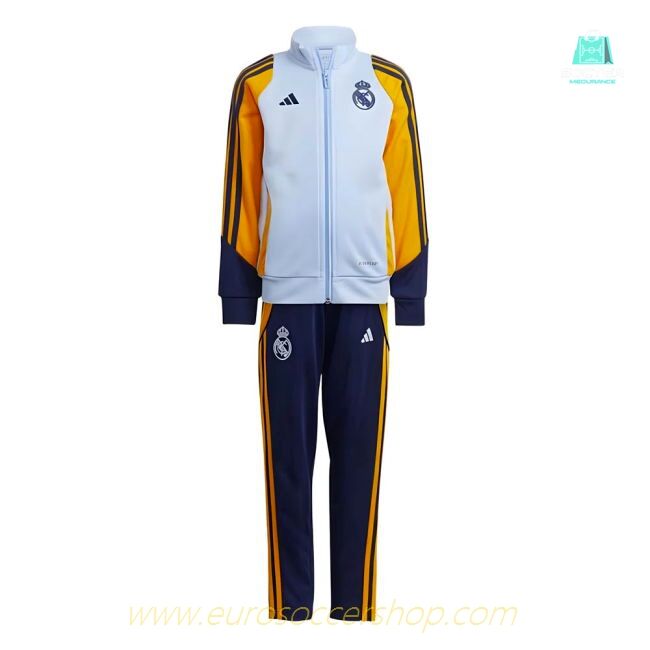2024-2025 Real Madrid Tracksuit (Glow Blue) - Infants