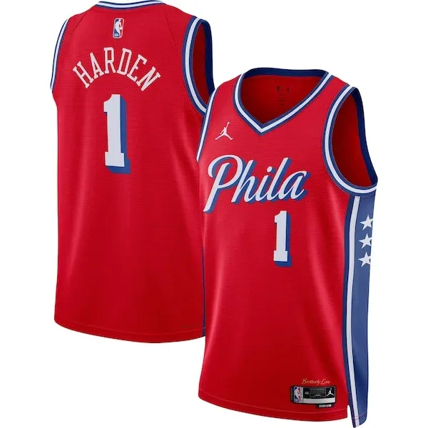 James Harden PHI Swingman Jersey - top-tier stylish - Red workout