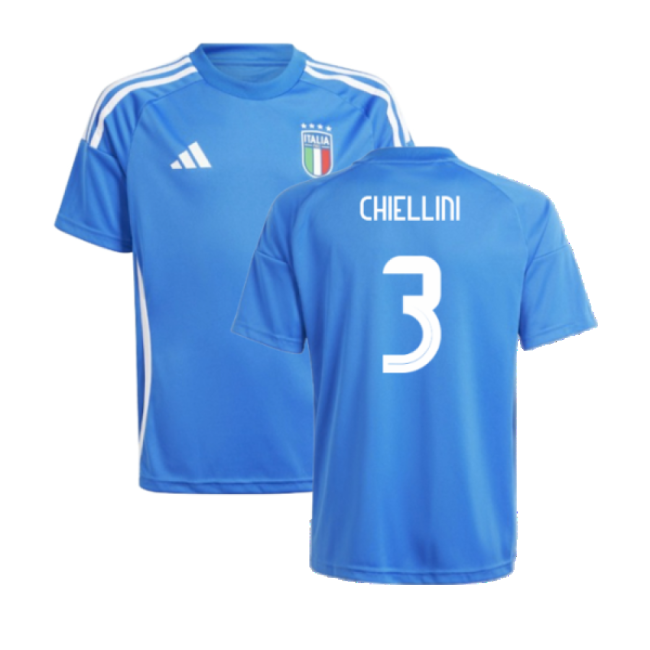 Kids Italy Soccer Squad Traditional Home Football Shirt