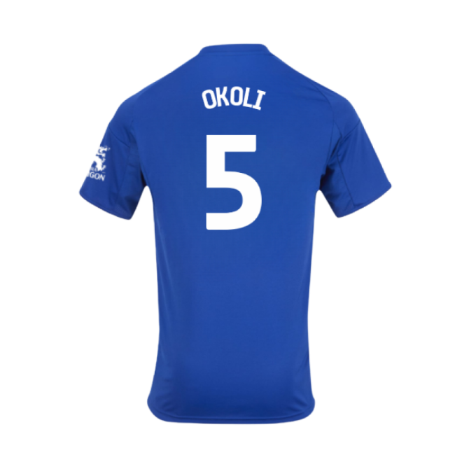Certified 2025-2026 Leicester City Home Shirt (Okoli 5)