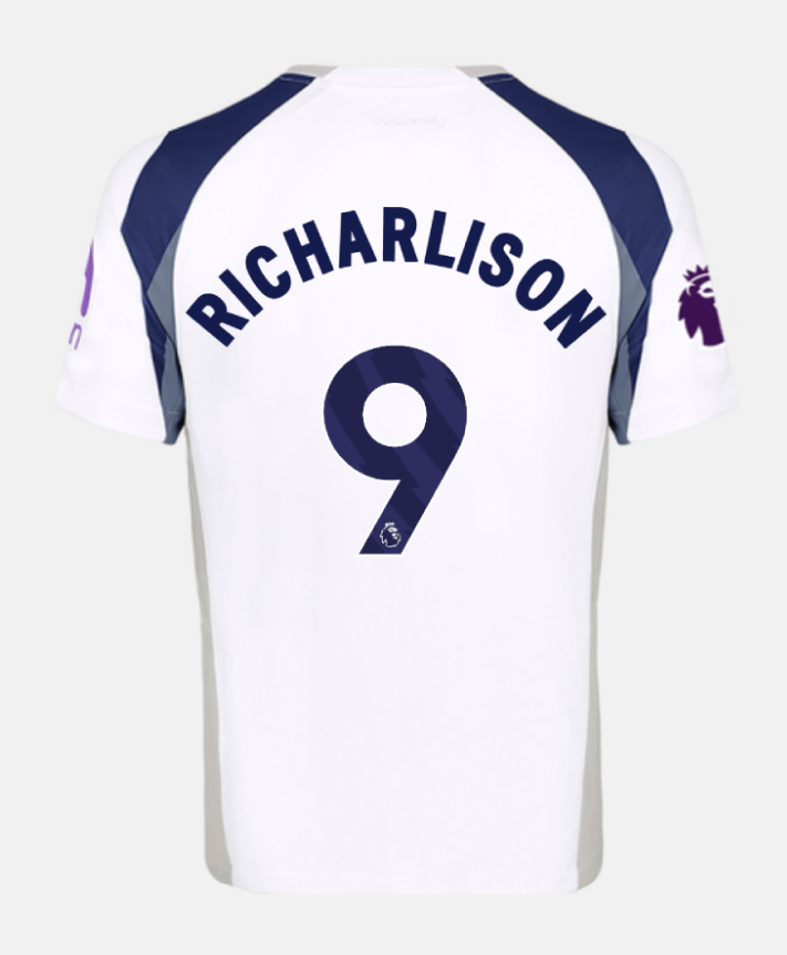 RICHARLISON's Tottenham Hotspur Home Jersey No. 9 for the 25-26 Season