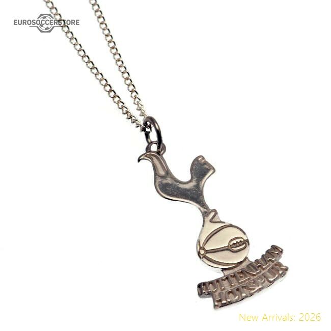Official Tottenham Hotspur Fc Sterling Silver Pendant & Chain