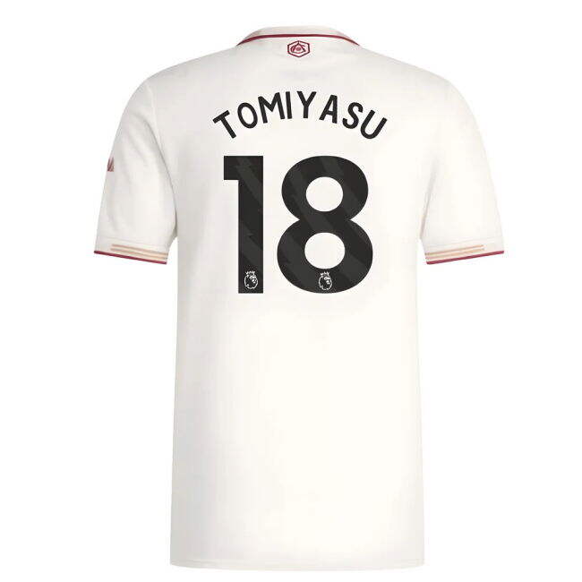 2025-20 Arsenal Authentic Third Football Shirt Tomiyasu 18 L M S